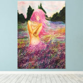 Met lavender Aroma Canvas afdrukken - schilderen (Insitu (Houten vloer))