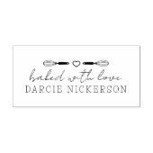 Met liefde bedekt 	rubberstempel (Afrduk)