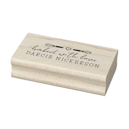 Met liefde bedekt 	rubberstempel (Stempel)