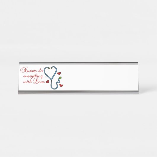 Met liefde bureau naambordje (Voorkant)