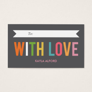Met Liefde Custom Gift Labels Visitekaartjes