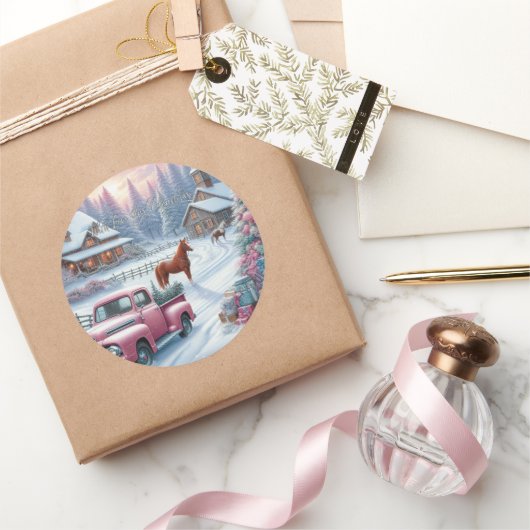 Met liefde Deze prachtige kerstset Sticker (Geschenken)