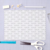 Met Liefde Elegante Kalligrafie Zwart Wit Gifting Tissuepapier (Craft)