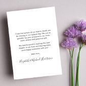 Met liefde en Bedankt foto bruiloft