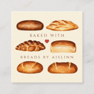 Met Liefde Gebakken Brood Kunst Contactkaartje
