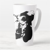 Met liefde geclaimd latte mok (Rechterhoek)