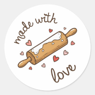 Met Liefde Gemaakt Bakkerij Label Sticker | Thuisg