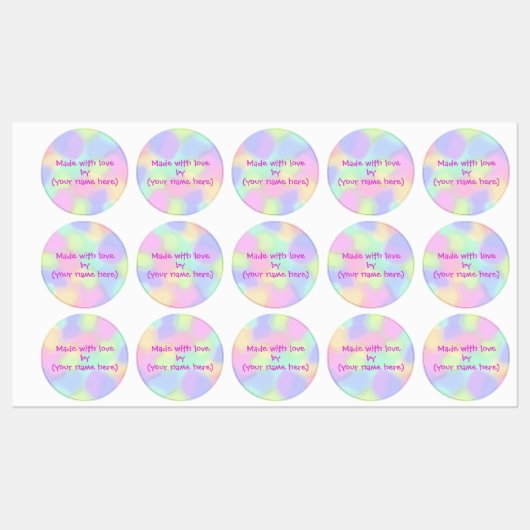 Met liefde gemaakt door persoonlijke labels (Vel)