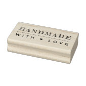 Met liefde gemaakte hart 	rubberstempel (Stempel)