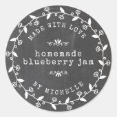 Met Liefde Gemaakte Jam Label Inmaaksticker (Voorkant)