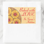 Met liefde Gepersonaliseerd Stickers van anananas (Tas)