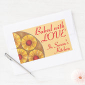 Met liefde Gepersonaliseerd Stickers van anananas (Envelop)