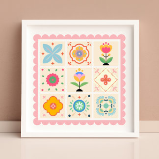 Met liefde gewatteerd poster