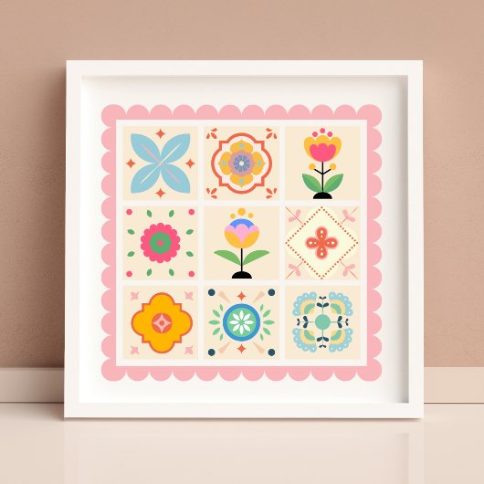 Met liefde gewatteerd poster