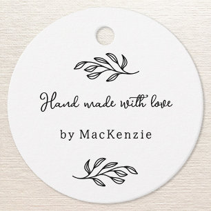 Met Liefde Handgemaakt Gepersonaliseerde Prijs Han Bedankjes Labels