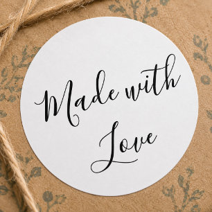 Met Liefde Handgemaakt Ronde Sticker