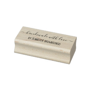 Met liefde handgemaakt rubberstempel