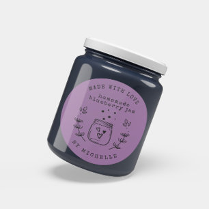 Met Liefde Handgemaakte Jam Label Inblikken Sticke
