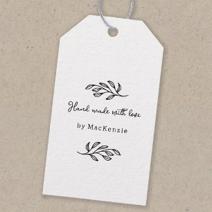 Met Liefde Handgemaakte Prijskaartje voor Botanisc Cadeaulabel