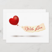 Met liefde kaart (Voorkant / Achterkant)