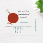 Met Liefde Knitter's Hang Label Visitekaartje (Bureau)