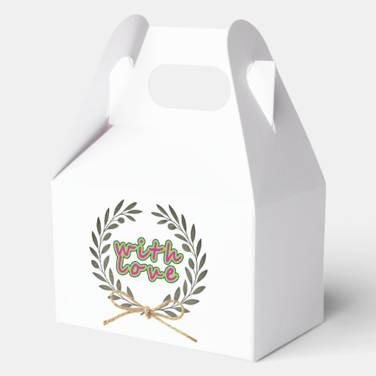 Met liefde”-label bedankdoosjes (Achterkant)
