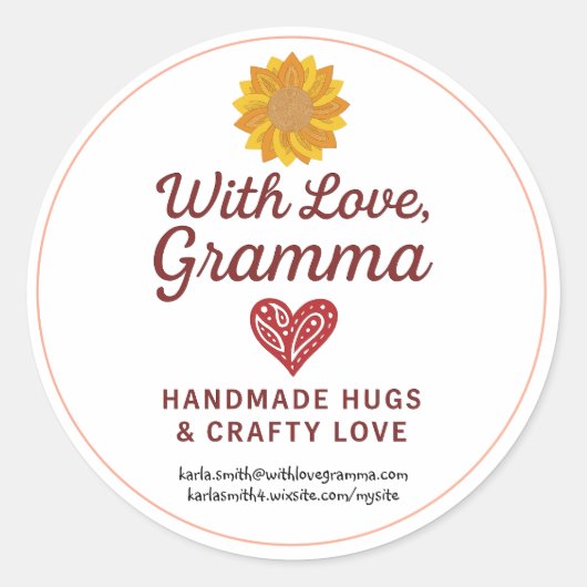Met liefde, Oma sticker (Voorkant)