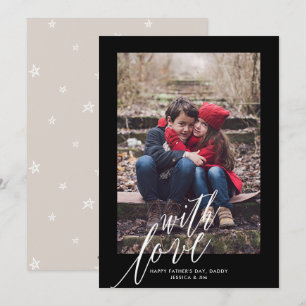 Met Liefde op Vaderdag Foto Wenskaart Feestdagenkaart