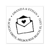 Met liefde | Retouradres Zelfinktende Stempel (Design)