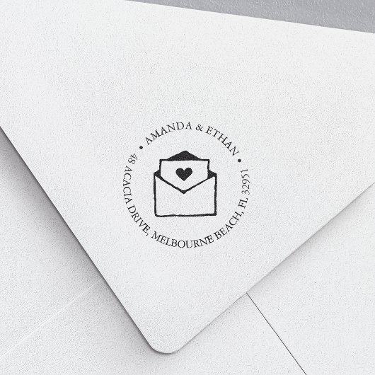 Met liefde | Retouradres Zelfinktende Stempel