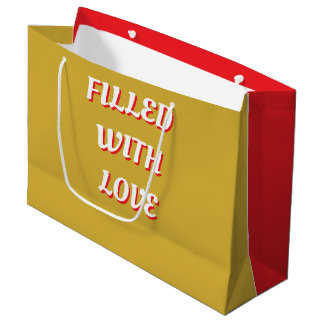 Met Liefde Rode Gouden Grote Cadeautas