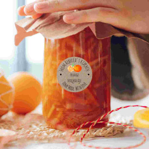 Met liefde thuis gemaakt Oranje Marmelade etiket