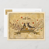 Met Liefde  Valentijn Briefkaart (Voorkant / Achterkant)