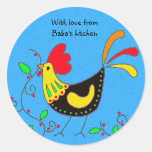 Met liefde van Baba's keuken Ronde Sticker