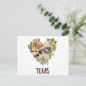 Met liefde van de Grote Staat Texas Briefkaart (Staand voorkant)