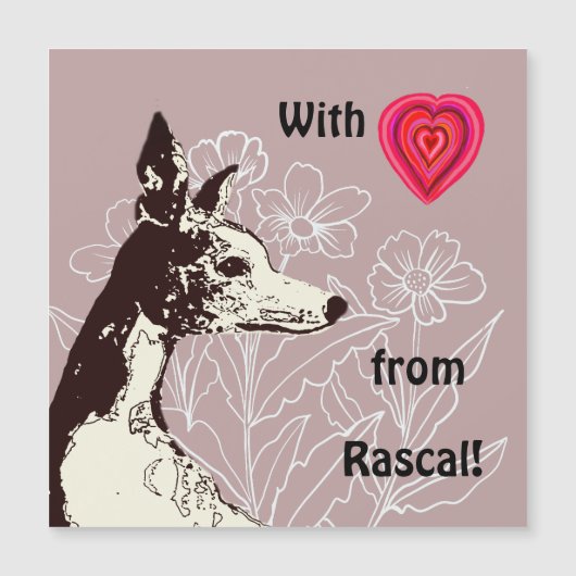 Met liefde van je Whippet (Voorkant)