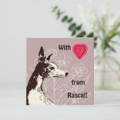 Met liefde van je Whippet (Staand voorkant)