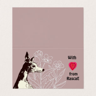 Met liefde van je Whippet Kaart