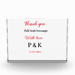 Met liefde voeg koppel naam letter toe dank je voe fotoblokken