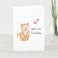 "met liefde voor Kat" Kaart van de hele dag