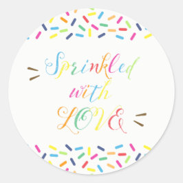 Met liefdesLabels besproeid Dank u wel! Ronde Sticker