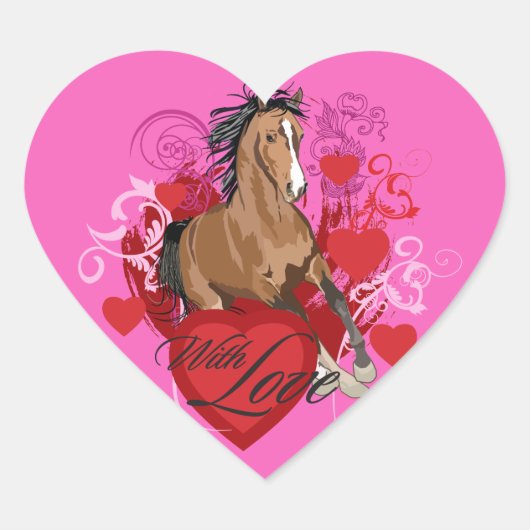 Met liefdessticker hart sticker (Voorkant)