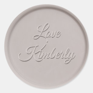 Met Love Clay Wax Seal Sticker