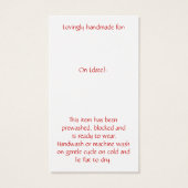 Met Love Crochet Hang Label Visitekaartje (Achterkant)