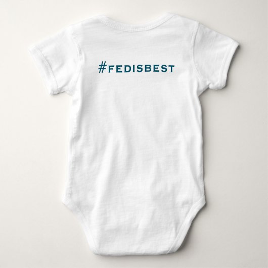 Met LOVE Fed is het beste Baby-pak Romper (Achterkant)