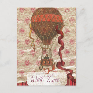 Met Love Hot Air Ballon Briefkaart
