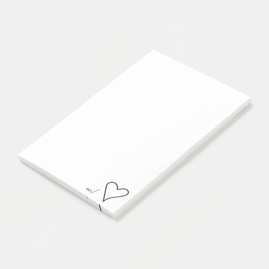 Met Love Post merkt het (Groot) op Post-it® Notes (Schuin)