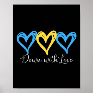  met 'Love World Down'-syndroom Poster