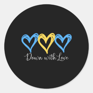  met 'Love World Down'-syndroom Ronde Sticker