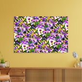 met meerdere kleuren bekleed doek canvas afdruk (Insitu (Woonkamer))